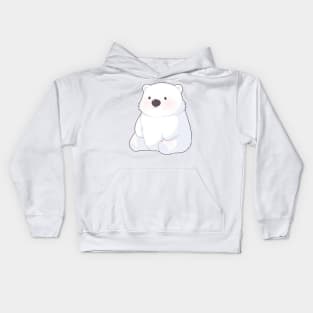 Cute baby polar bear Kids Hoodie